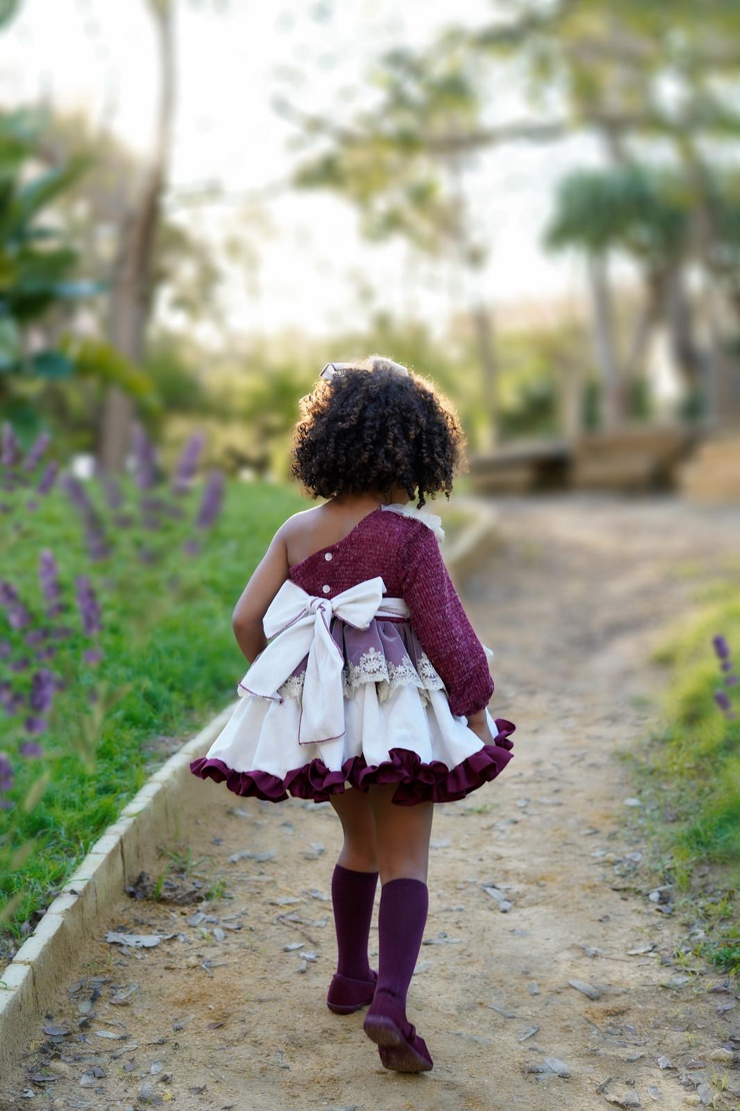 Burgundy Off The Shoulder Dress